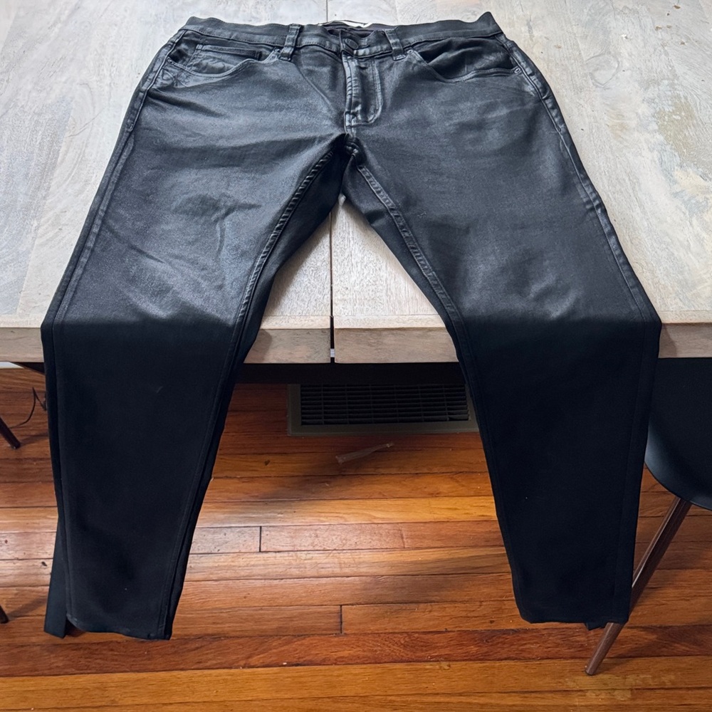 Hudson Jeans Men's Dark Black Skinny Jeans